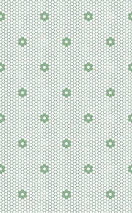 Hexagon Bloom Green Vinyl