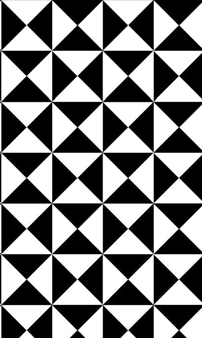 Split Tile - Black on White Vinyl