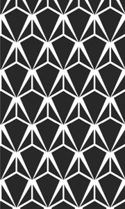 Hexagon Charcoal Tiles Vinyl