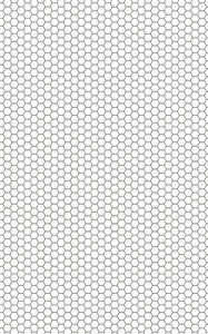 Mini Hexagon Tiles White on Grey Vinyl