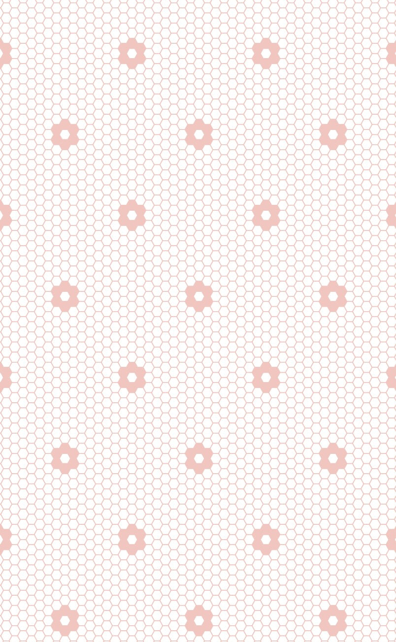 Hexagon Bloom Pink Vinyl